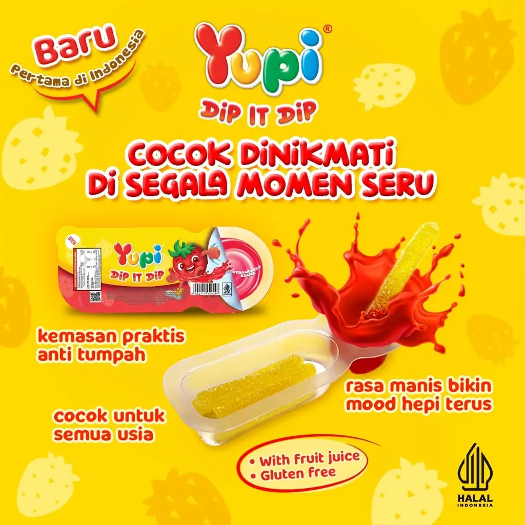 Yupi Dip It Dip Strawberry Sauce